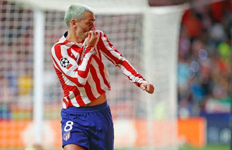 格列兹曼本赛季西甲替补出场参与7球,首发参与0球