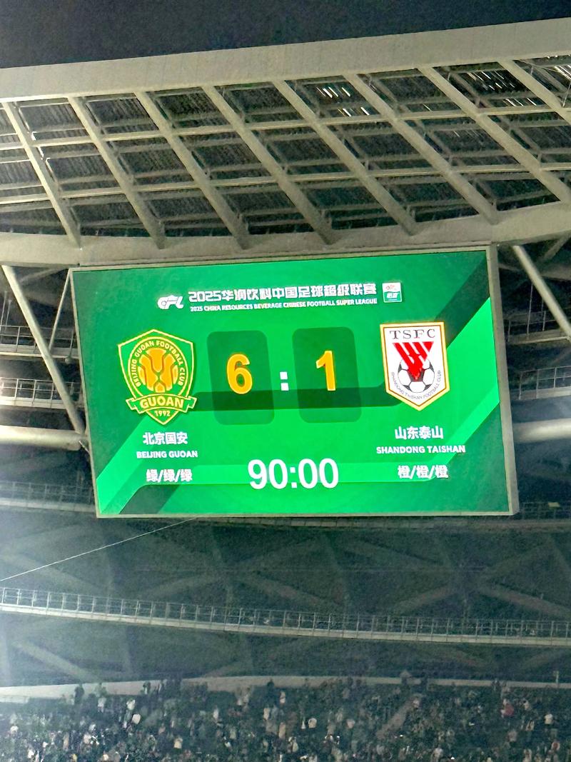 泰山vs国安数据统计：控球率国安占优，射正次数泰山队5比2占优