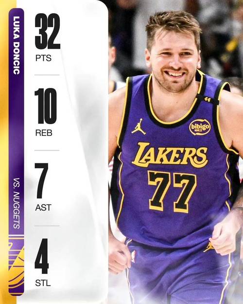 苦主？不存在！东契奇加盟前湖人对阵掘金20战4胜 加盟后5战4胜