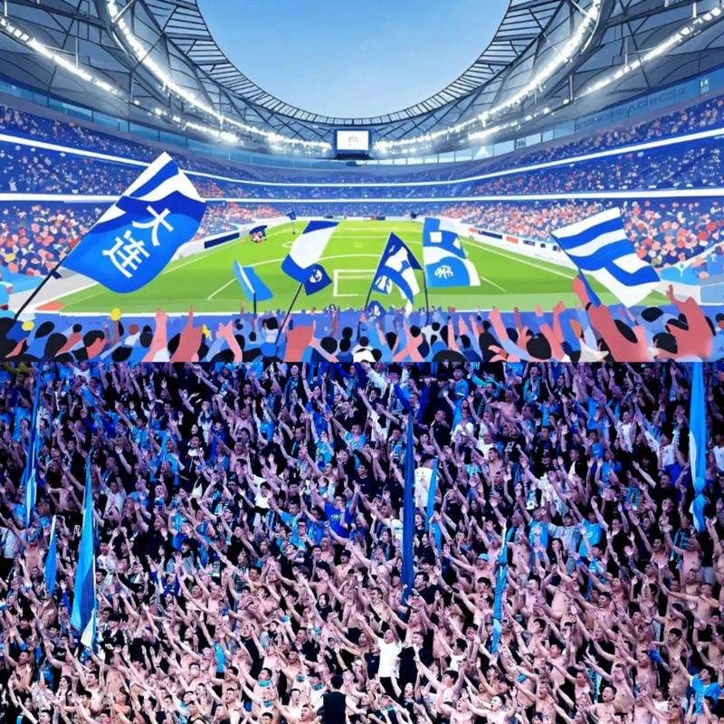 大连北看台晒球迷赛前热身视频：足球城的名字永不可替代