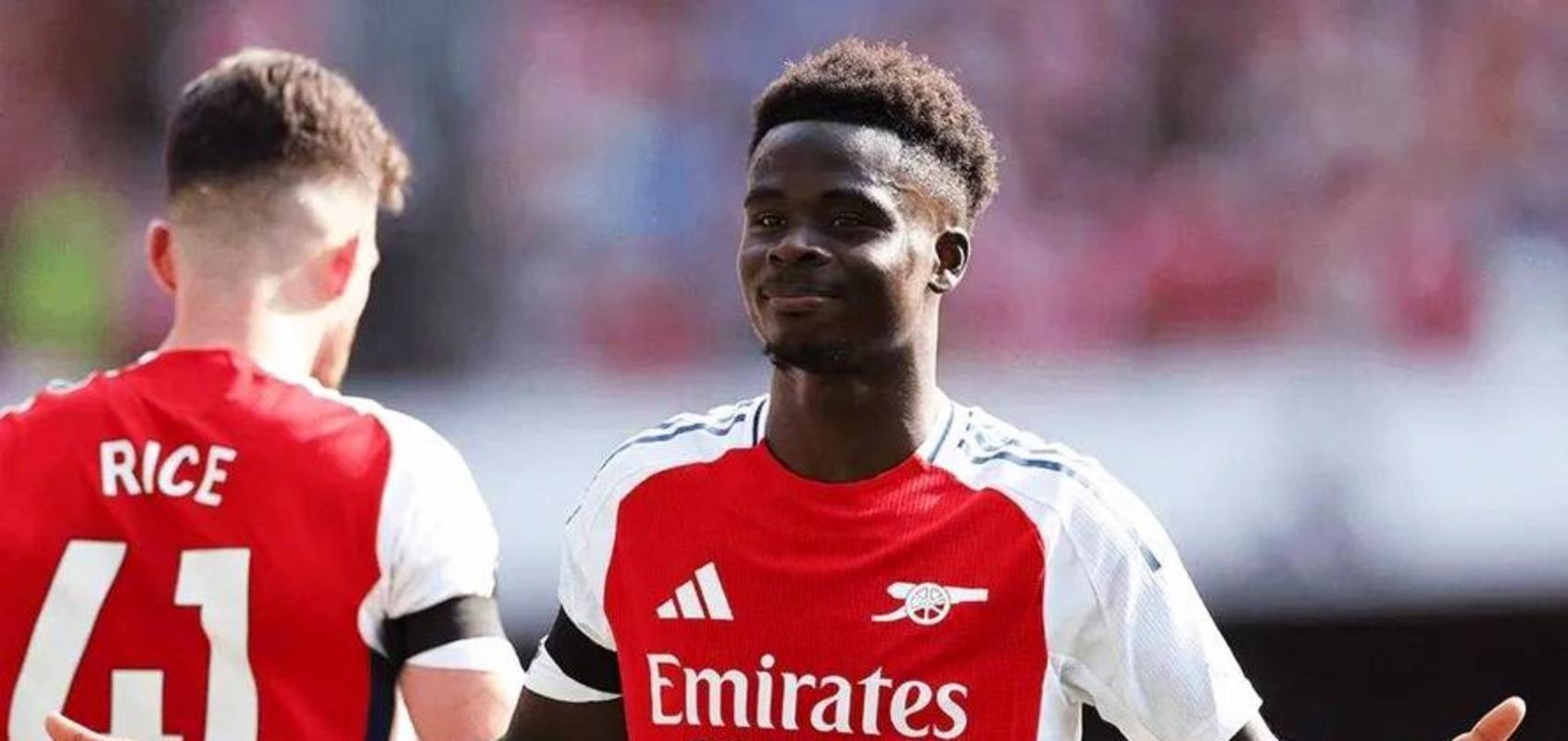 迷失中…24岁萨卡2失良机0过人，2月刚续约周薪超30万镑身价1.2亿