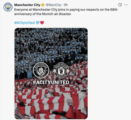 海纳悼念慕尼黑空难遇难者：拜仁与曼联的情谊应该代代相传