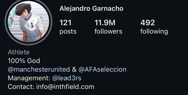 太阳报：加纳乔疑似社媒公布新恋情，他给了对方一张无限额信用卡