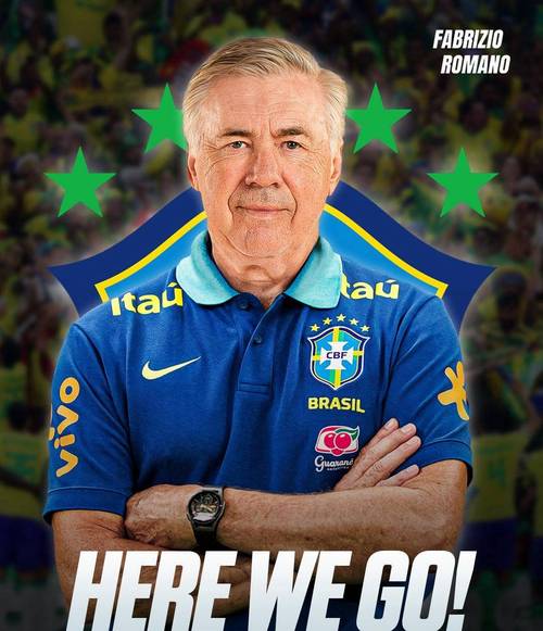 即将官宣！ESPN：安切洛蒂将与巴西续约至2030年，年薪1000万不变