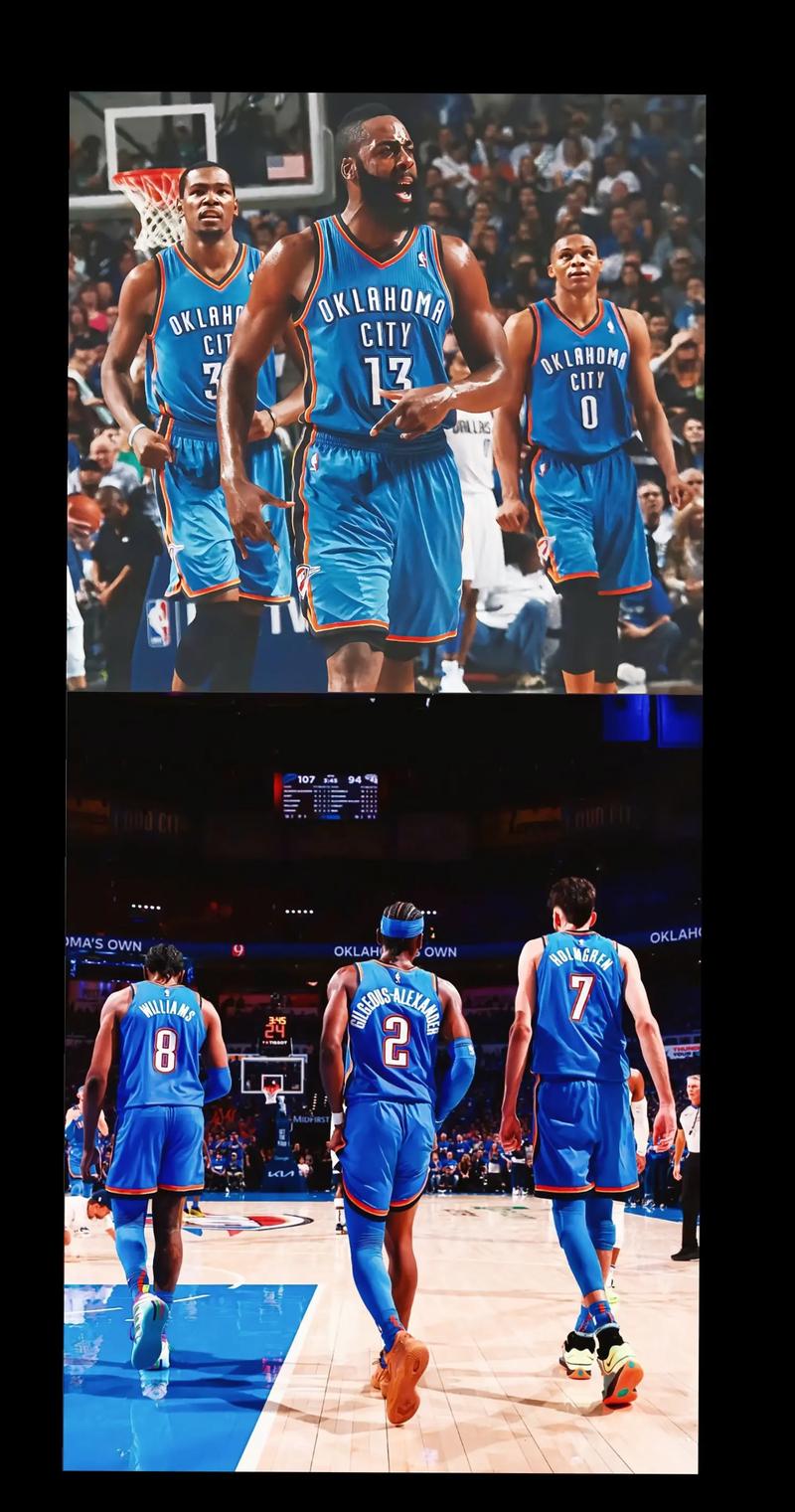 雷霆连续三年分区第一&1980年后第六队 前五队在此期间都多次夺冠