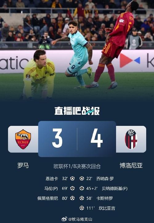 博洛尼亚队长:我们上半场占据主动,次回合要去维拉的主场争胜