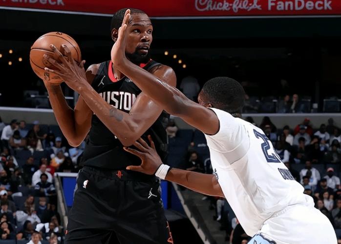 杜兰特&申京等主将都不打!ESPN胜率预测:火箭92.4% 灰熊7.6%