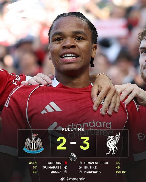 首回合0-2巴黎!恩古莫哈:利物浦有信心逆转局势 很开心主场进球