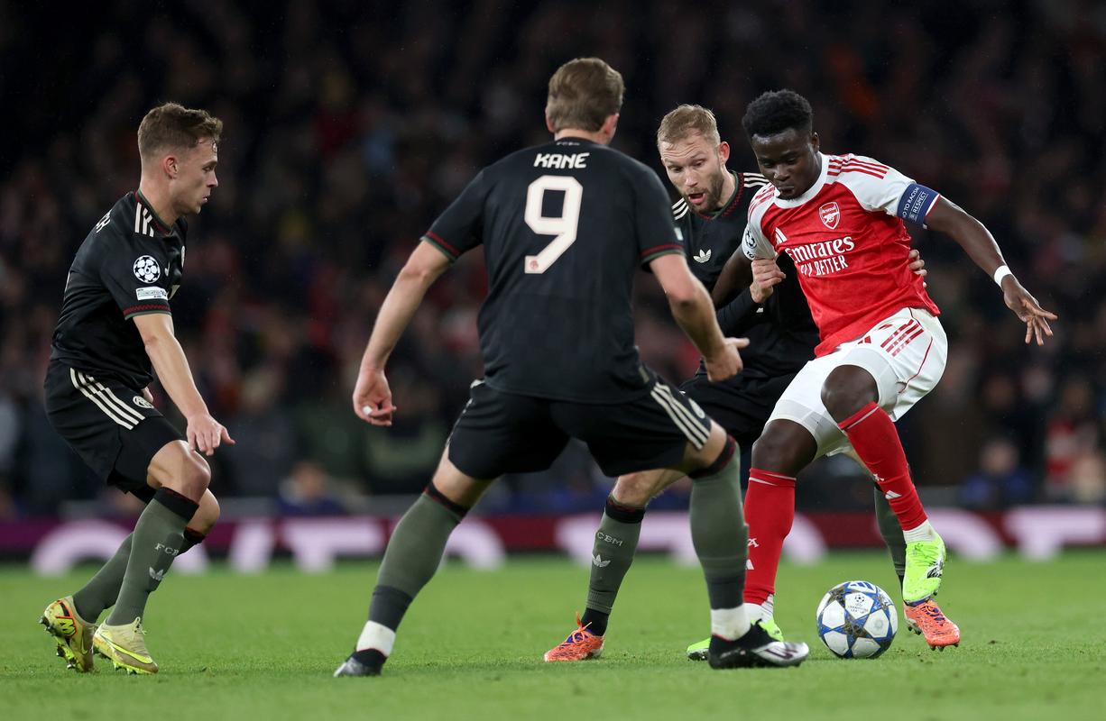 欧冠8强战皇马vs拜仁共打进10球,阿森纳vs葡体1球但预期进球为3